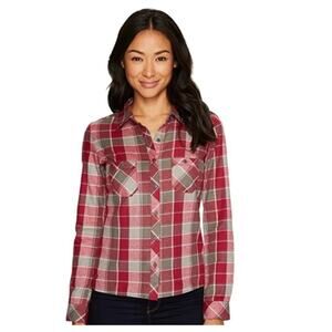 Outdoor Research Plaid Ceres Flannel Button Down Shirt Size S